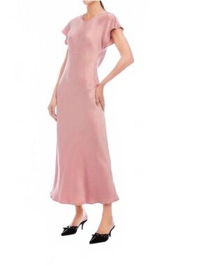 Fifteen Twenty Mauve Silk Maxi Dress